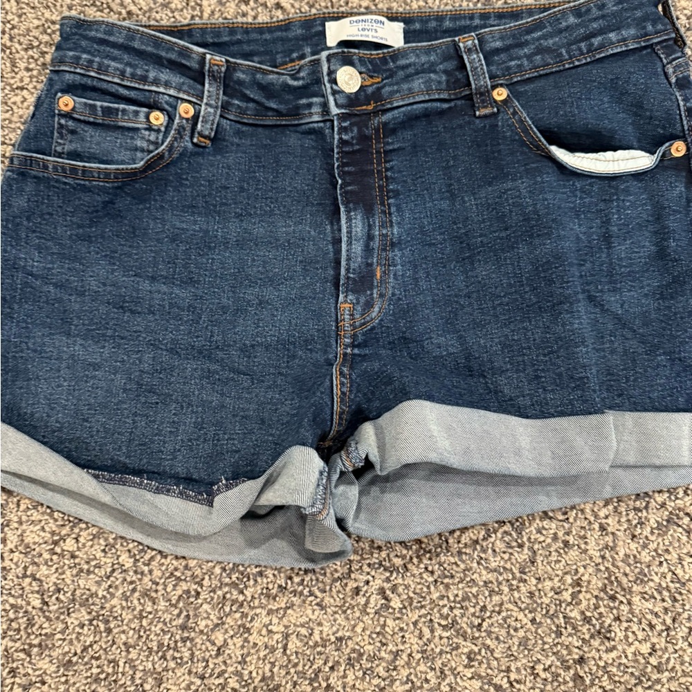 Levi's Blue Jean Shorts Classic Cut-Off Style
